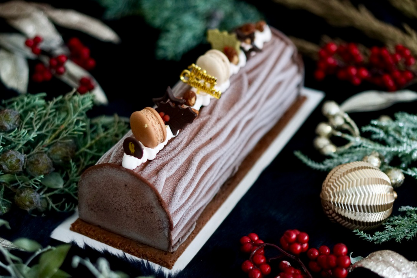 Signature 80% Dark Chocolate IC Log Cake