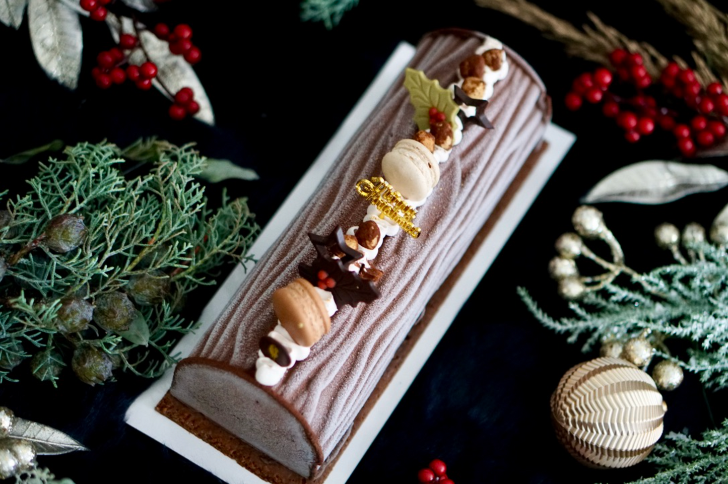 Signature 80% Dark Chocolate IC Log Cake