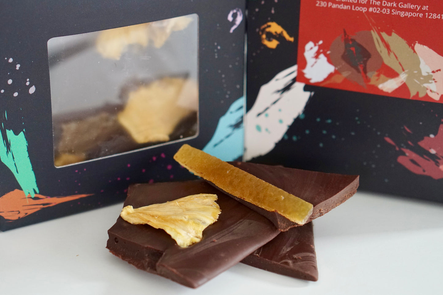 Orange Pineapple Dark Chocolate Slabs