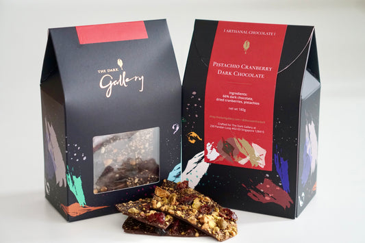 Pistachio Cranberry Dark Chocolate Slab