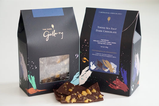 Toffee Sea Salt Dark Chocolate Slab