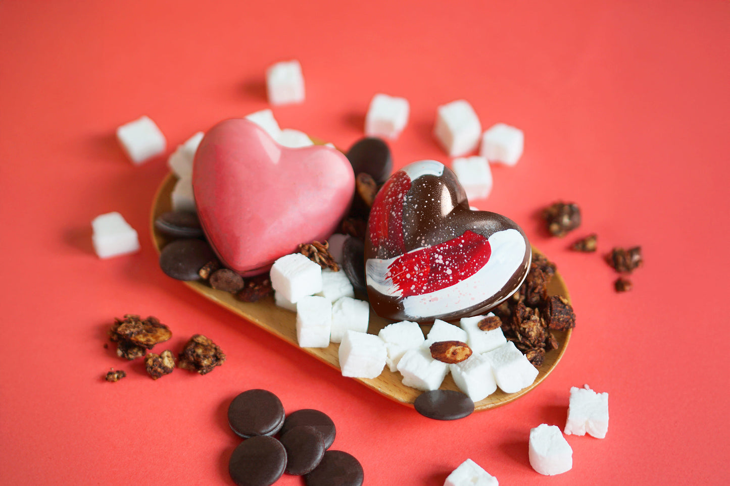 Heart-shaped Chocolate Bomb