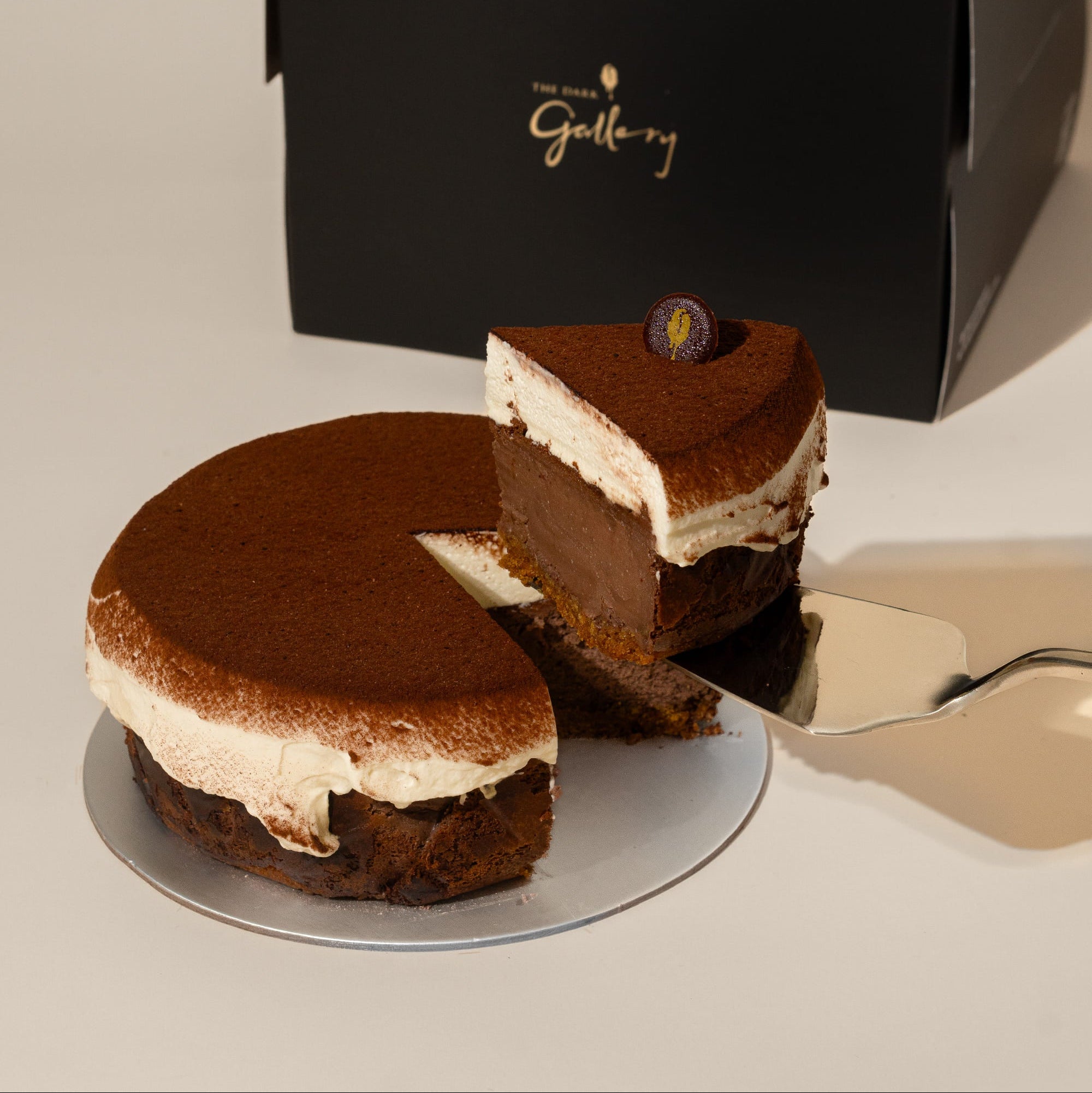 Dark Chocolate Basque Cheesecake