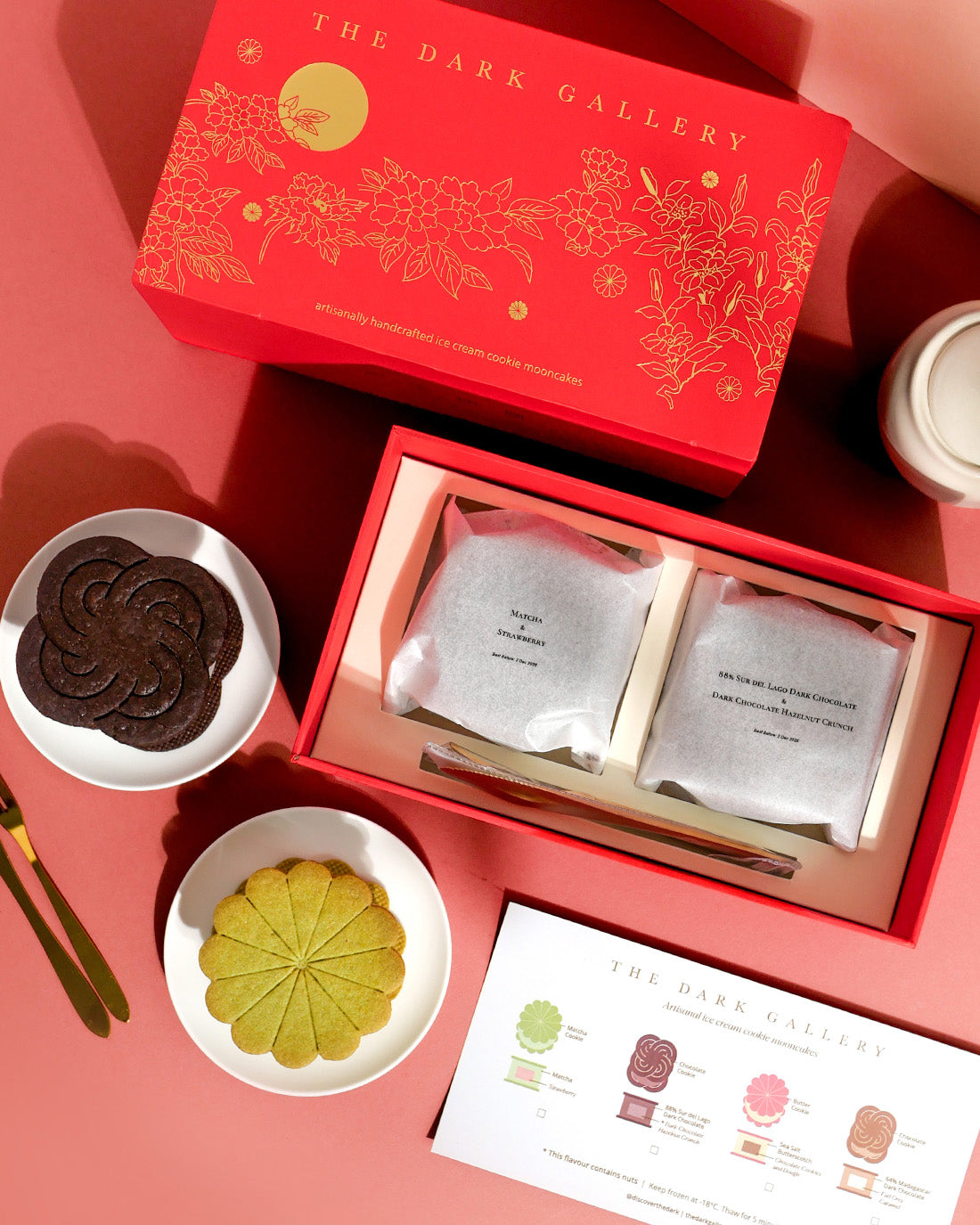 Mid-Autumn Ice Cream Mooncake - Crimson Box