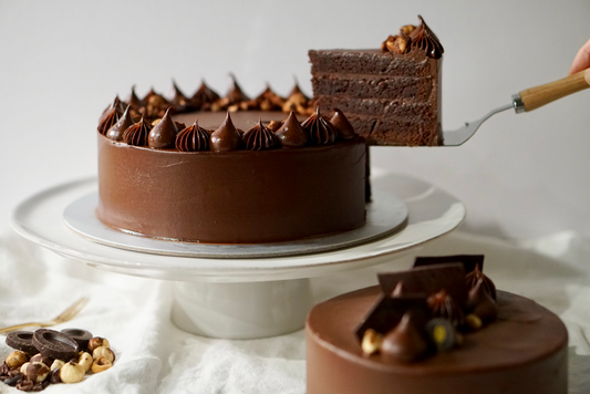 Hazelnut Dark Chocolate Cake