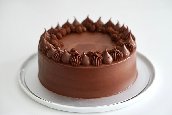 Hazelnut Dark Chocolate Cake