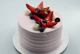 Strawberries & Cream Ice Cream Cake