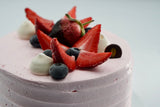 Strawberries & Cream Ice Cream Cake